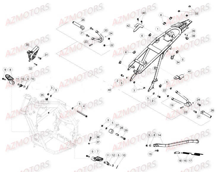 ACCESSOIRES DU CHASSIS BETA 50 RRSPORT 16