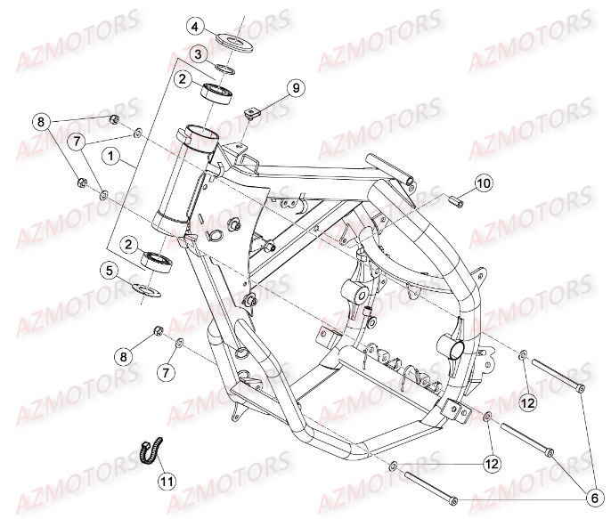 Chassis BETA Pièces Beta RR 50 SPORT - 2016