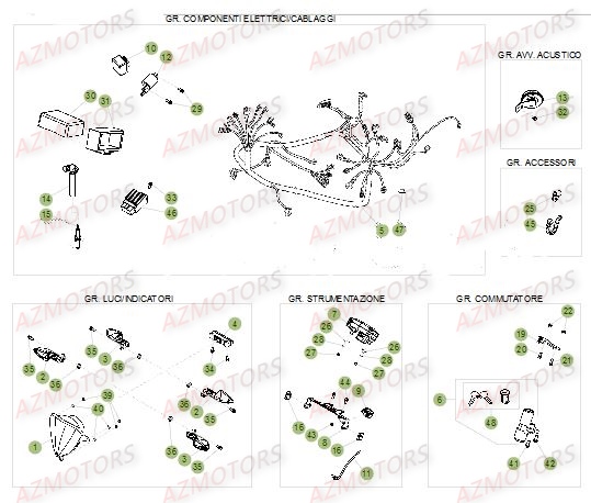 EQUIPEMENT_ELECTRIQUE BETA Pièces RR Enduro 50 SPORT 2016