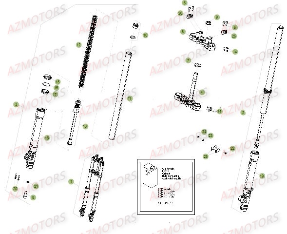 Fourche BETA Pièces Beta RR 50 SPORT - 2016
