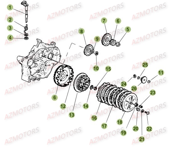 Transmission BETA Pièces Beta RR 50 SPORT - 2016