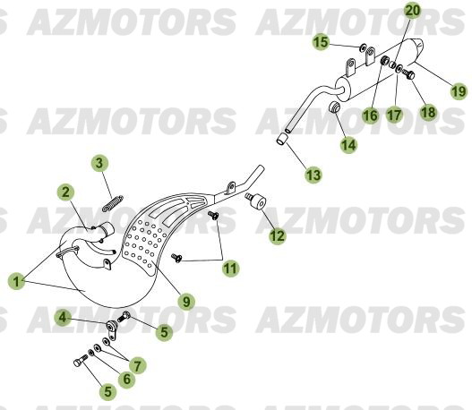 ECHAPPEMENT pour 50-RRSTD-07