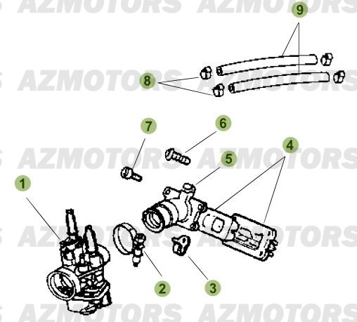 Carburateur BETA Pièces Beta RR 50 STANDARD - 2009-2008