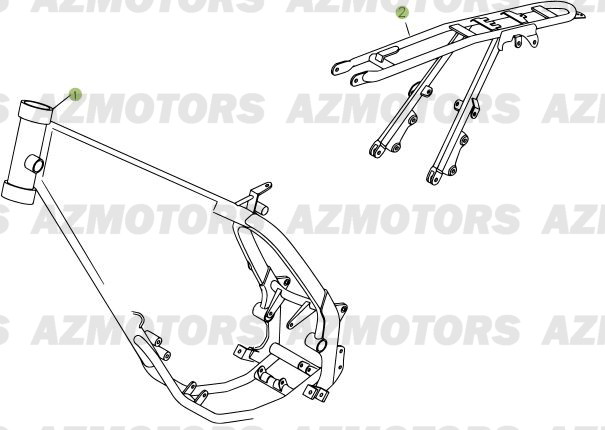 Chassis BETA Pièces Beta RR 50 STANDARD - 2009-2008