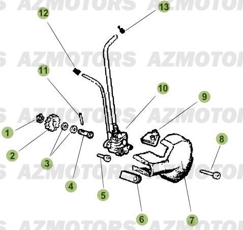 CIRCUIT DE LUBRIFICATION BETA 50 RRSTD 08