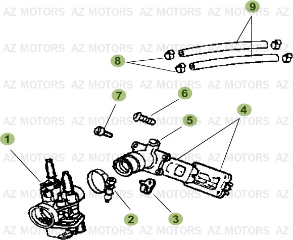 Carburateur BETA Pièces Beta RR 50 STANDARD - 2013-2012