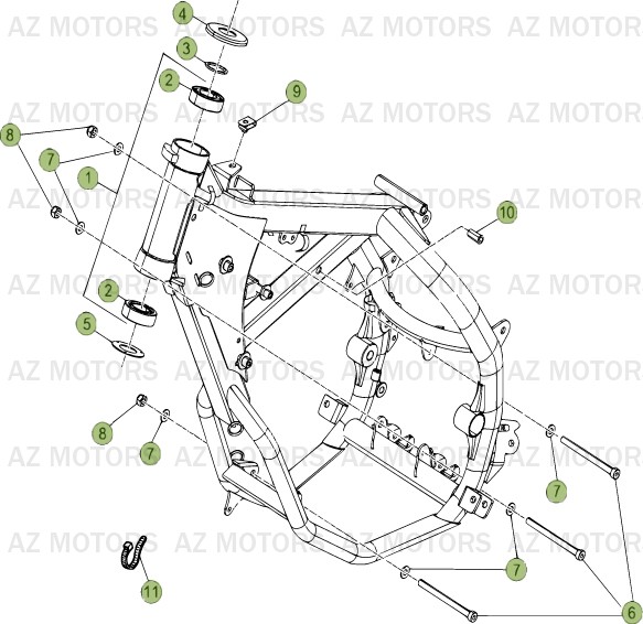 Chassis BETA Pièces Beta RR 50 STANDARD - 2013-2012