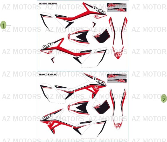 Decors BETA Pièces Beta RR 50 STANDARD - 2013-2012