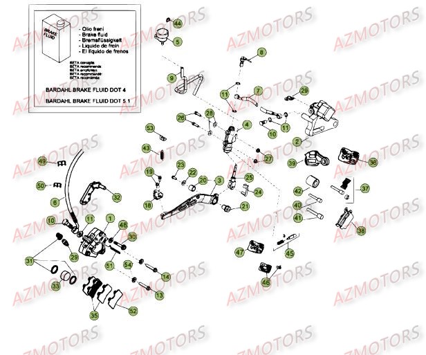 FREINS DU No SERIE 200101 A 201251 pour 50-RRSTD-12