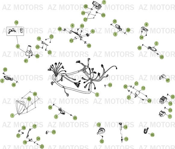 INSTALLATION ELECTRIQUE DU No SERIE 200001 A 200956 pour 50-RRSTD-12