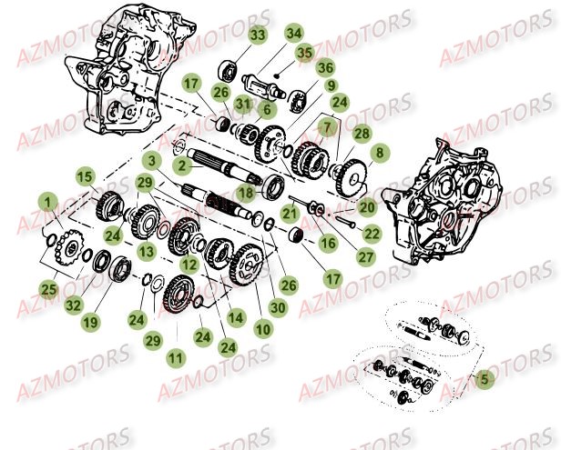 Boite A Vitesses BETA Pièces Beta RR 50 STANDARD - 2015