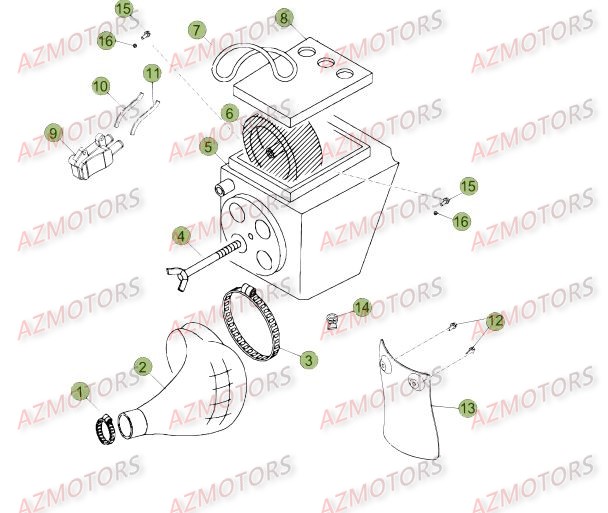 Boitier Du Filtre BETA Pièces Beta RR 50 STANDARD - 2015