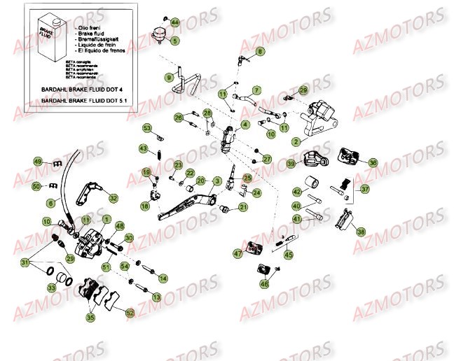 FREINS DU No SERIE 200101 A 201251 pour 50-RRSTD-15