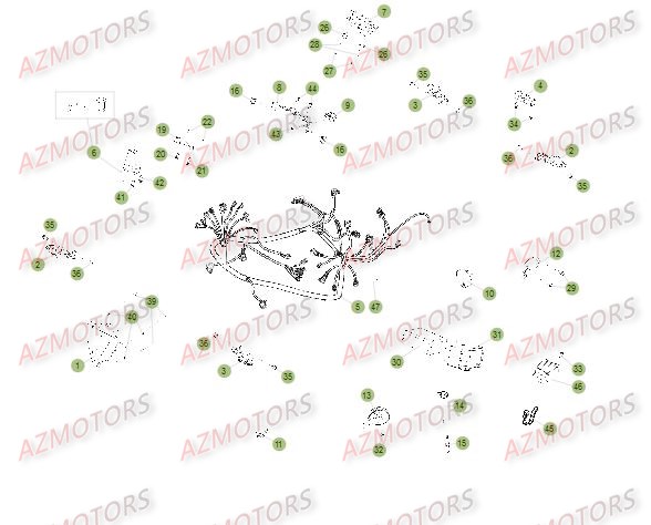 Installation Electrique Du No Serie 201252 A 299999 BETA Pièces Beta RR 50 STANDARD - 2015