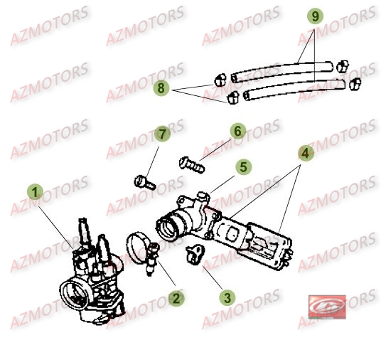 Carburateur BETA Pièces Beta RR 50 STANDARD - 2016
