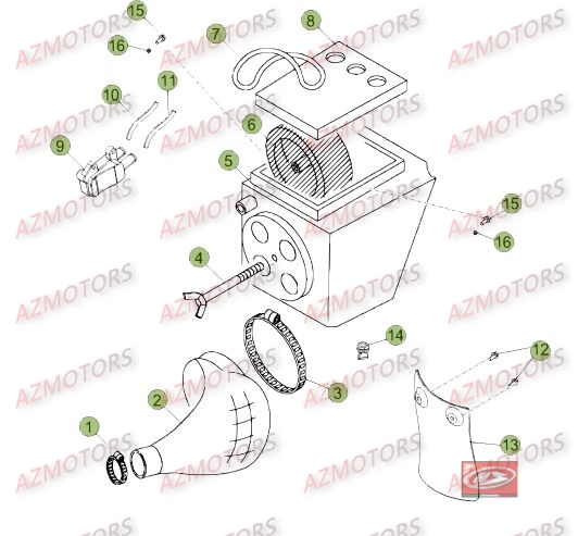 Filtre A Air BETA Pièces Beta RR 50 STANDARD - 2016