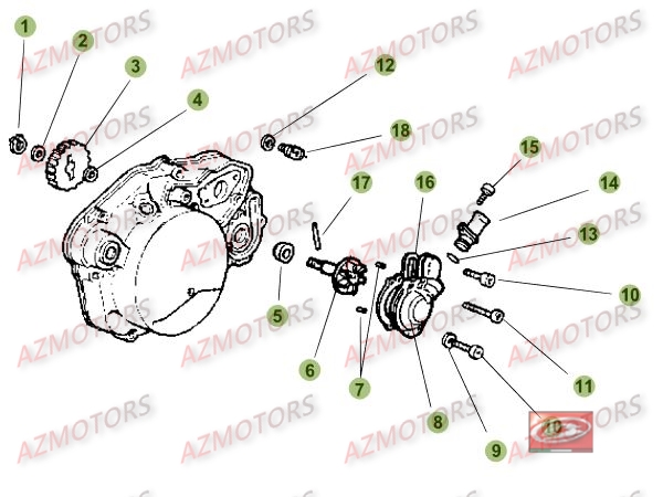 INSTALLATION_DE_REFROIDISSEMENT BETA Pièces RR Enduro 50 STD 2016