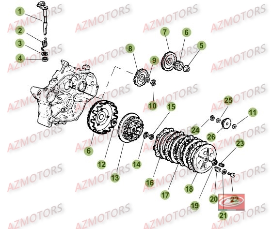 Transmission BETA Pièces Beta RR 50 STANDARD - 2016
