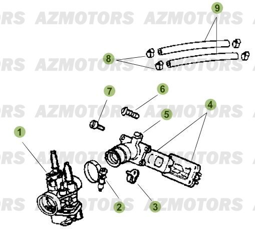 Carburateur BETA Pièces Beta RR 50 STANDARD - 2010-2011