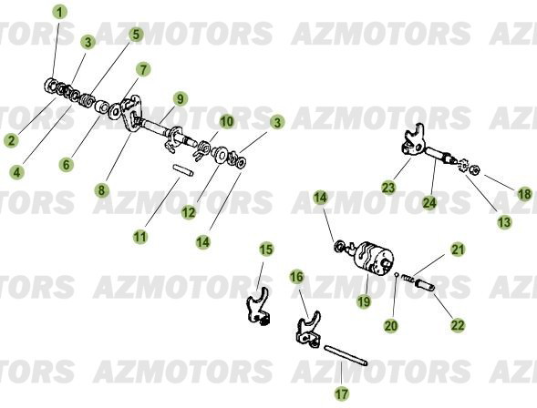 Commande Boite A Vitesses BETA Pièces Beta RR 50 STANDARD - 2010-2011