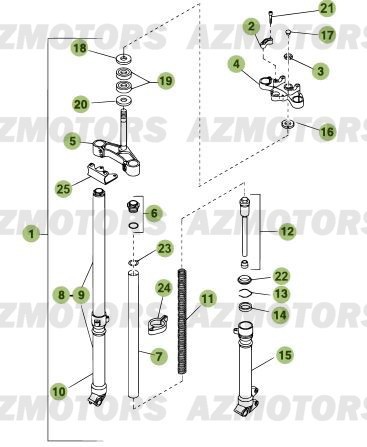 Fourche BETA Pièces Beta RR 50 STANDARD - 2010-2011