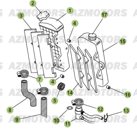 RADIATEUR pour 50-RRSTD-2010-11