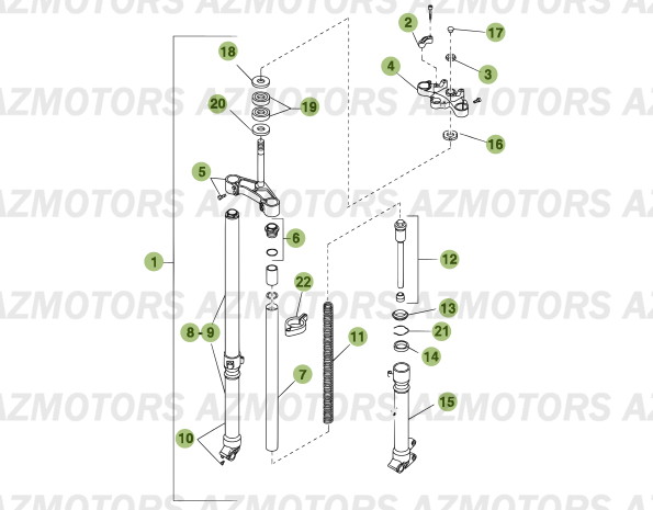 Fourche BETA Pièces Beta RR 50 MOTARD - 2007