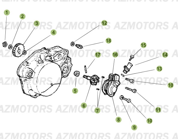 INSTALLATION DE REFROIDISSEMENT BETA Pièces BETA RR 50 MOTARD [2007]