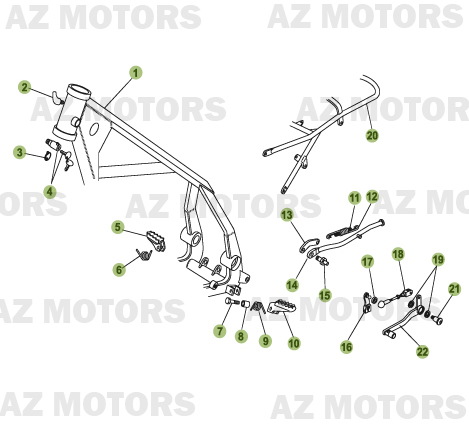 Accessoires Du Chassis BETA Pièces Beta RR 50 MOTARD - 2008