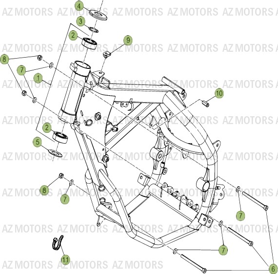 CHASSIS BETA Pièces BETA RR 50 MOTARD [2013-2012]