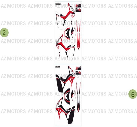 Decors BETA Pièces Beta RR 50 MOTARD - 2014-2013-2012