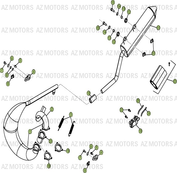 ECHAPPEMENT BETA Pièces BETA RR 50 MOTARD [2013-2012]