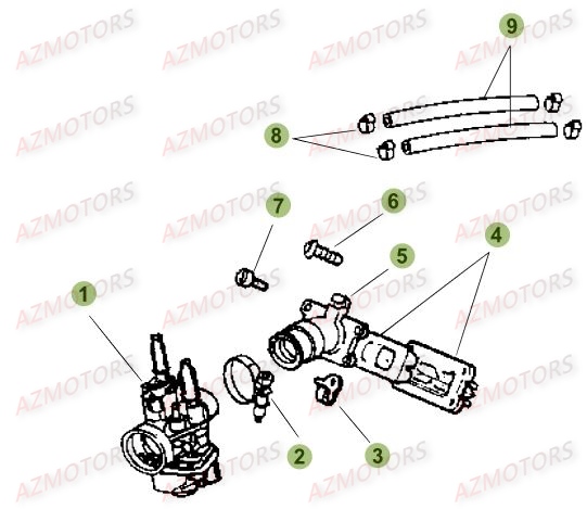 Carburateur BETA Pièces Beta 50 Motard STANDARD - 2015