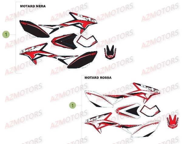 Decorations BETA Pièces Beta 50 Motard STANDARD - 2015