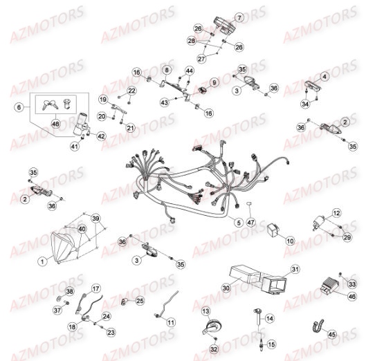 EQUIPEMENT_ELECTRIQUE BETA Pièces BETA RR 50 MOTARD STD 2015