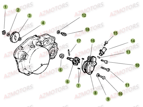 SYSTEME_DE_REFROIDISSEMENT BETA Pièces BETA RR 50 MOTARD STD 2015