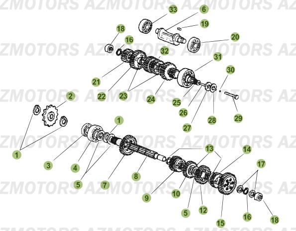 Boite A Vitesses BETA Pièces Beta RR 50 MOTARD - 2006-2005