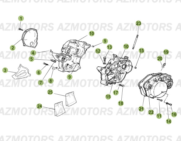 CARTER BETA Pièces BETA RR 50 MOTARD [2006-2005]