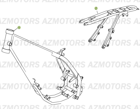 Chassis BETA Pièces Beta RR 50 MOTARD - 2006-2005
