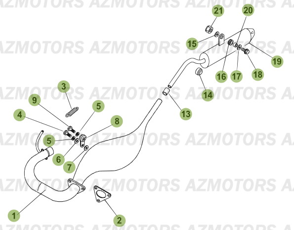 Echappement BETA Pièces Beta RR 50 MOTARD - 2006-2005