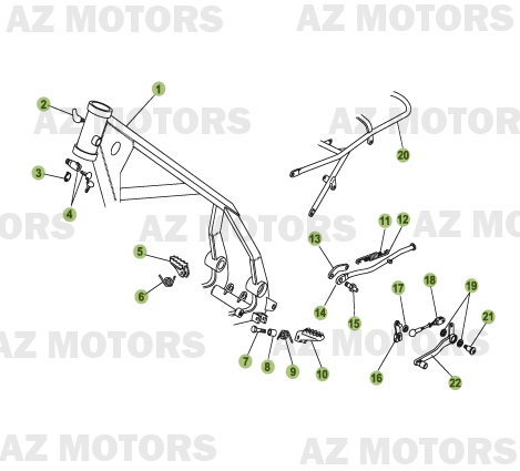 ACCESSOIRES DU CHASSIS BETA 50 SM 2010 11