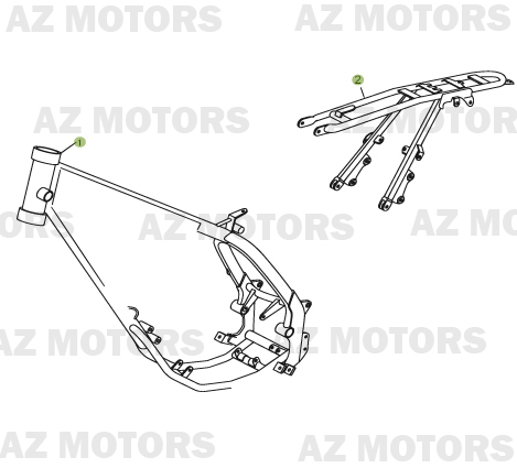 Chassis BETA Pièces Beta RR 50 MOTARD - 2011-2010