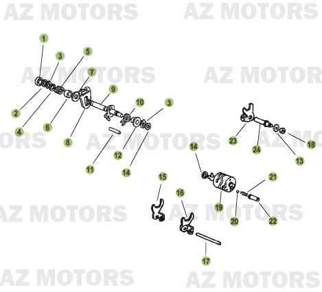 Commande Boite A Vitesses BETA Pièces Beta RR 50 MOTARD - 2011-2010