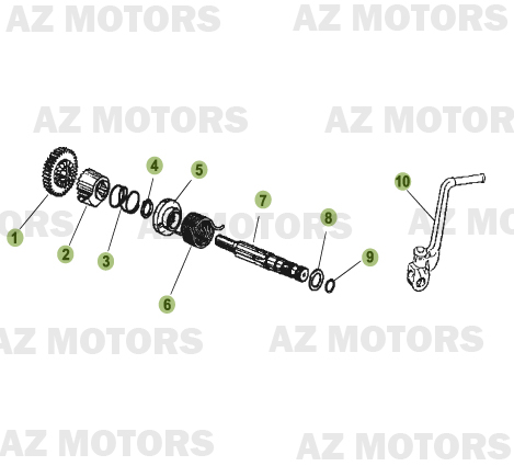 Kickstarter BETA Pièces Beta RR 50 MOTARD - 2011-2010