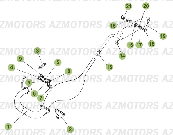 ECHAPPEMENT BETA Pièces BETA RR 50 MOTARD RACING [2008]