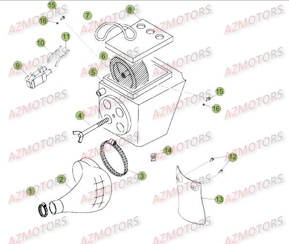 BOITIER DU FILTRE BETA 50 SMSTD 12