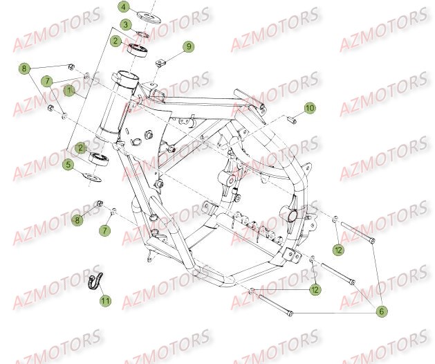 Chassis BETA Pièces Beta 50 Motard STANDARD - 2013-2012