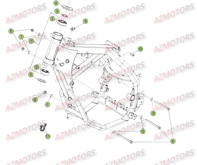 CHASSIS BETA Pièces BETA RR 50 MOTARD STD [2013-2012]