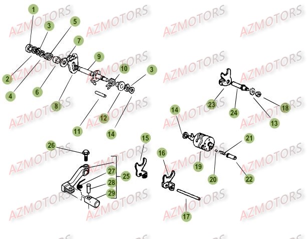Commande Boite A Vitesses BETA Pièces Beta 50 Motard STANDARD - 2013-2012