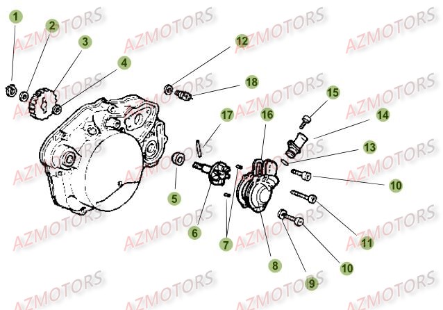 INSTALLATION DE REFROIDISSEMENT BETA Pièces BETA RR 50 MOTARD STD [2013-2012]